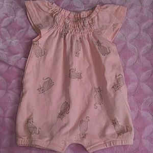 Pink kitty rumper